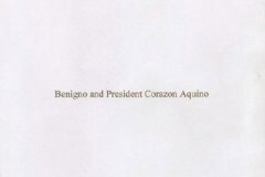 Benigno and President Corazon Aquino