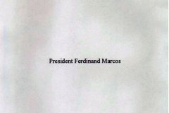 President Ferdinand Marcos